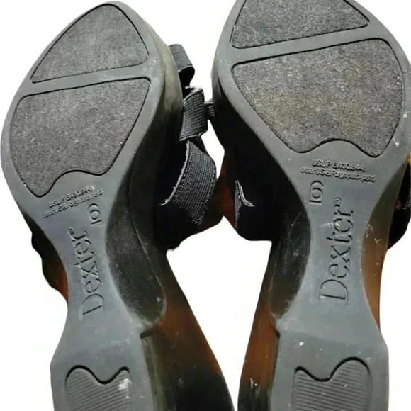 Dexter Black Strappy Slip In Wedge Heel Shoe size 6 - Picture 4 of 9